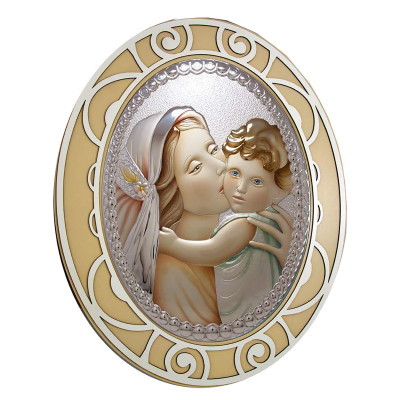 Ovale Madonna con Bambino...